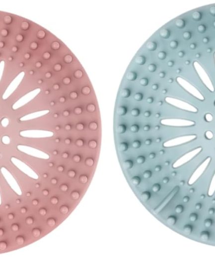 2 Pack Flexible TPR Drain Hair Catcher