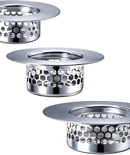 3 Pack Stainless Steel Bathroom Drain Strainer