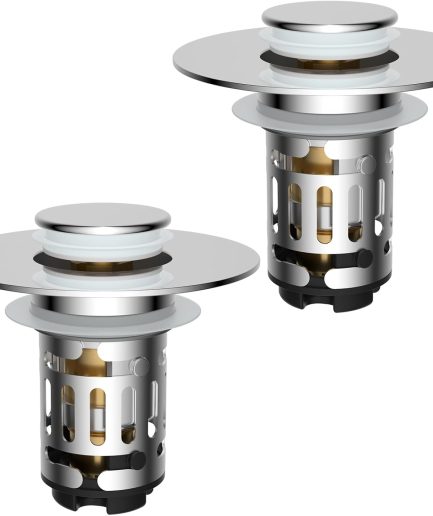 2 Pack 3 in 1 Bathroom Sink Strainer