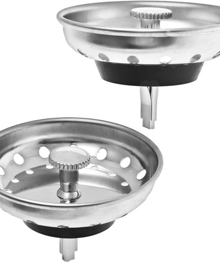 2 Pack Sink Strainer and Stopper Combo Basket