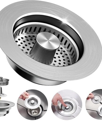 3 in 1 Pop Up Kitchen Sink Strainer
