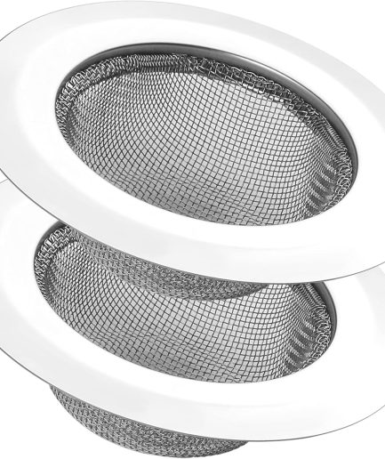2Pcs Stainless Steel Mesh Sink Drain Cover