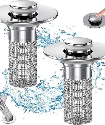Pop Up Bathroom Sink Drain Hair Catcher